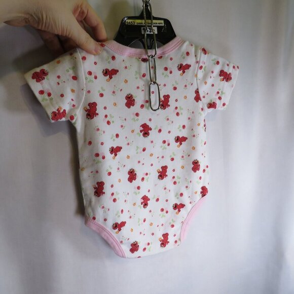 Baby Sesame Street Elmo Bodysuit 0-3mts 100% cotton - Picture 4 of 8